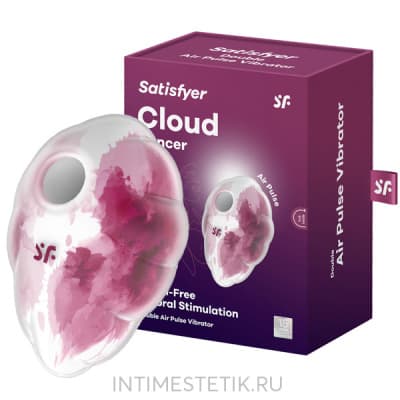 Вакуумно-волновой стимулятор Cloud Dancer Satisfyer с вибрацией - Винный Вакуумно-волновой стимулятор Cloud Dancer Satisfyer с вибрацией - Винный