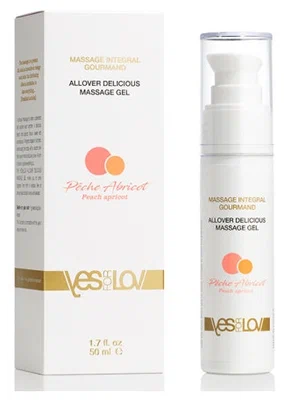 Интимный гель 3в1 YESforLOV Allover Delicious massage gel - PEACH APRICOT