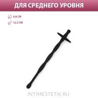 Гибкий уретральный плаг Sex Expert с ограничителем (силикон)