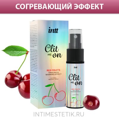 Intt Clit Me On - вкусовой жидкий вибратор - Вишня Intt Clit Me On - вкусовой жидкий вибратор - Вишня