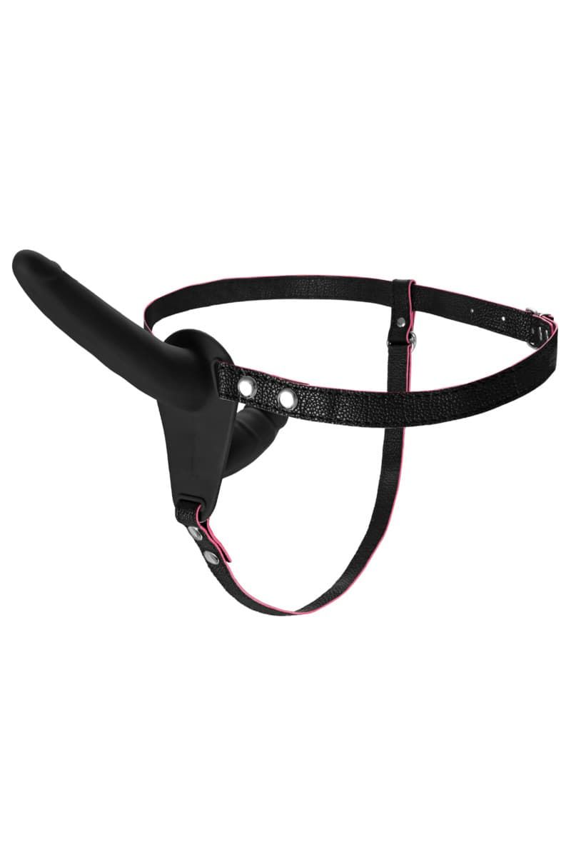 Двусторонний страпон BLACK&RED BY TOYFA ремневой - Черный Двусторонний страпон BLACK&RED BY TOYFA ремневой - Черный
