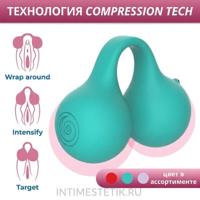 SVIBE Twinn — вибростимулятор с эффектом давления - Бирюзовый