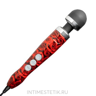 Doxy Die Cast 3 - компактный массажер-ванд - Красная роза Doxy Die Cast 3 - компактный массажер-ванд - Красная роза