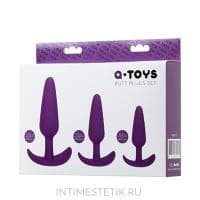 Набор анальных втулок TOYFA A-TOYS JAVE, 3 шт.