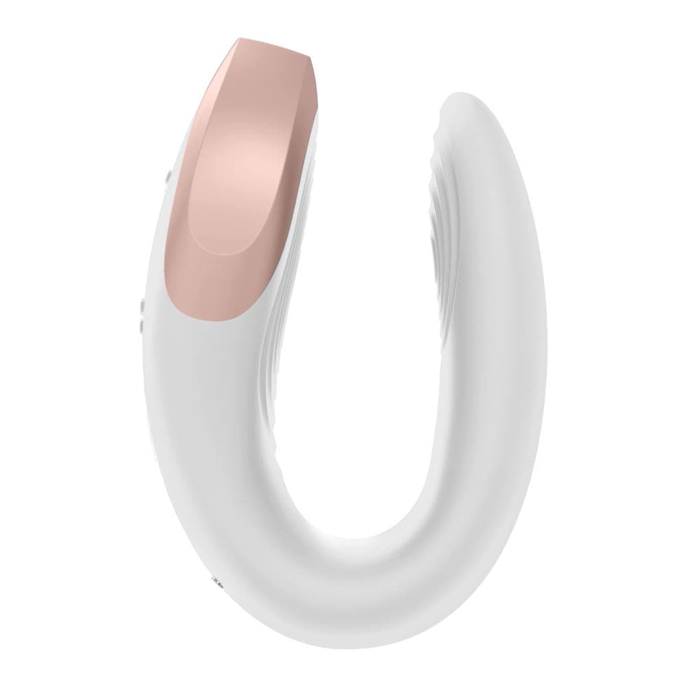 Интерактивный вибратор для пар Satisfyer Double Love с пультом - Белый