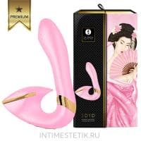 Двойной вибратор SOYO Shunga с двумя вибромоторчиками для стимуляции точки G и клитора