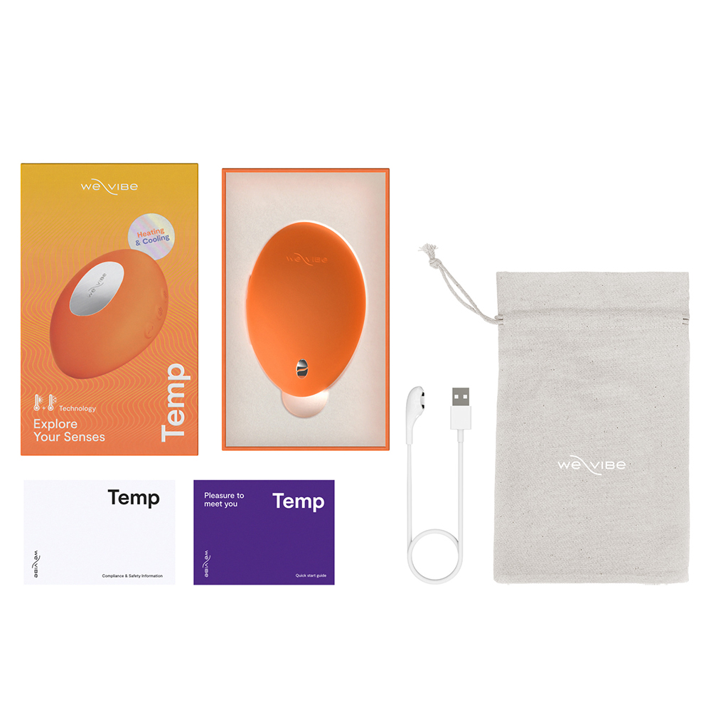 We-Vibe Temp - вибратор для температурных игр - Оранжевый