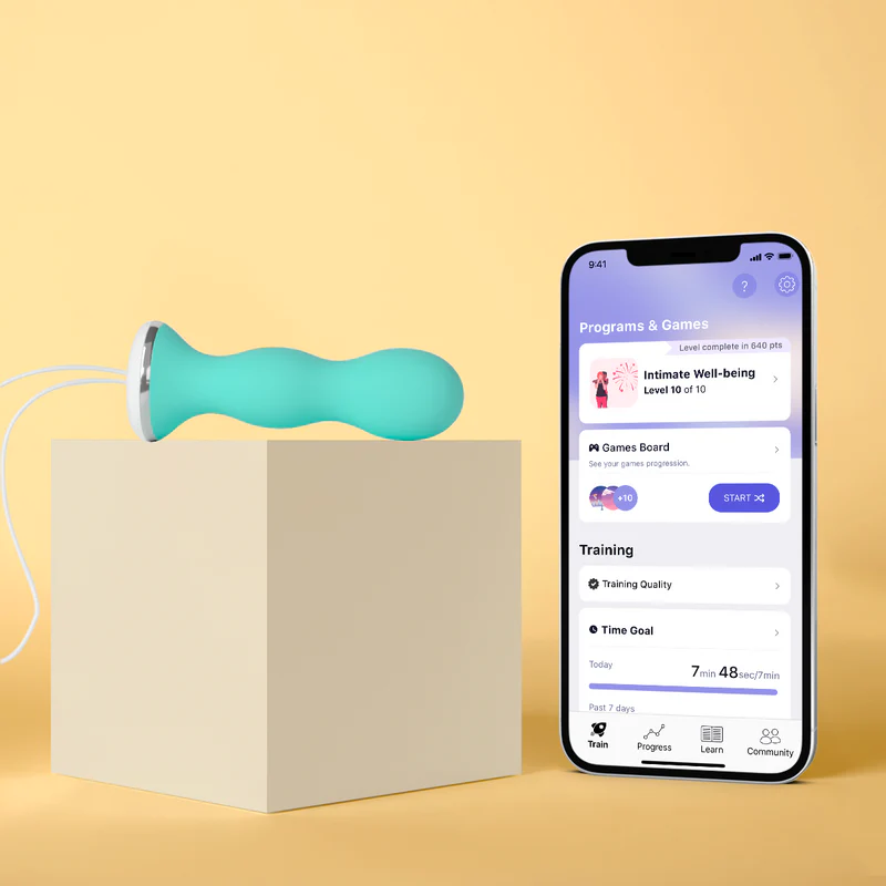 Perifit Kegel - компактный тренажер с мобильным приложением - Фисташковый Perifit Kegel - компактный тренажер с мобильным приложением - Фисташковый