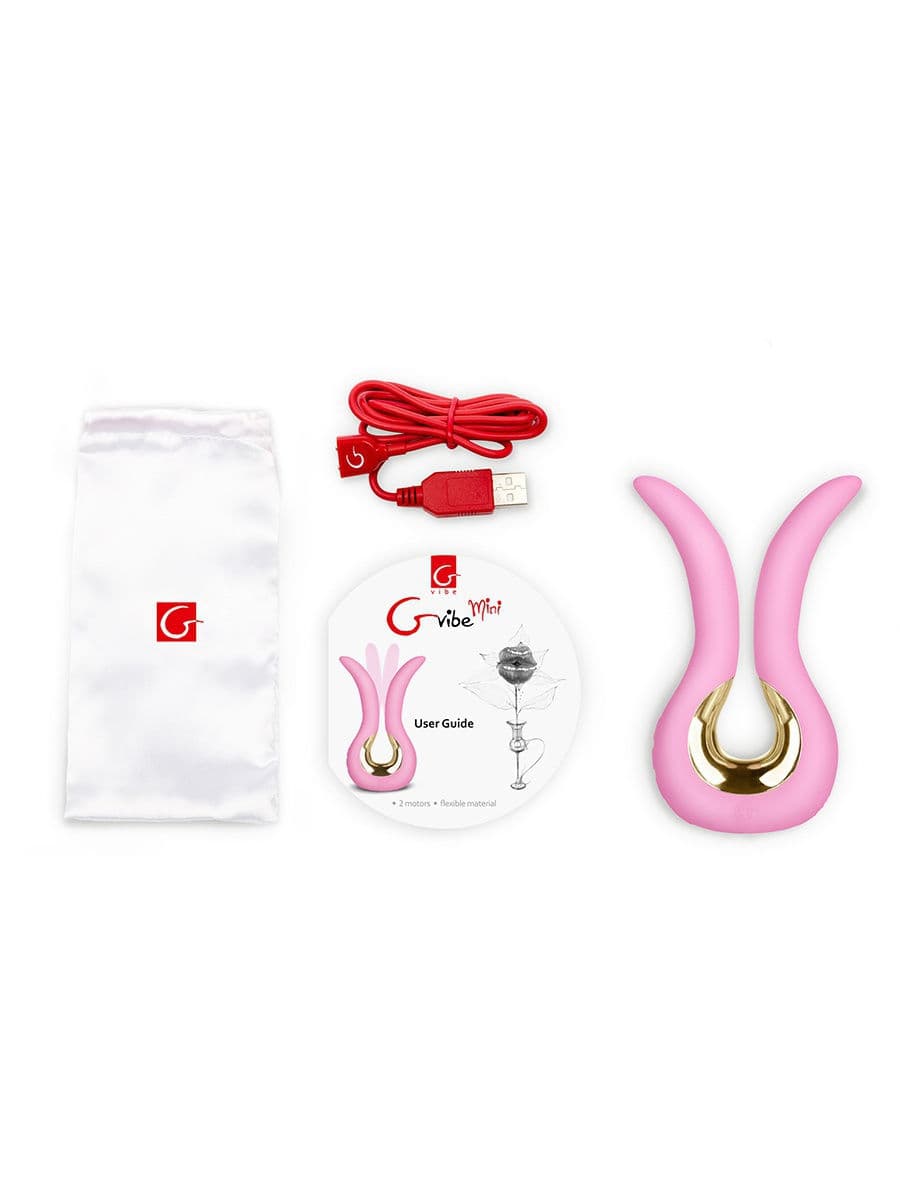 Вибратор Gvibe Mini для пар анатомической формы - Розовый Вибратор Gvibe Mini для пар анатомической формы - Розовый