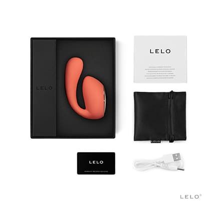 LELO IDA Wave - вибратор для двойной стимуляции с мобильным приложением - Коралловый