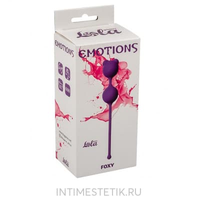 EMOTIONS FOXY - вагинальные шарики для тренировки Кегеля - Фиолетовый EMOTIONS FOXY - вагинальные шарики для тренировки Кегеля - Фиолетовый