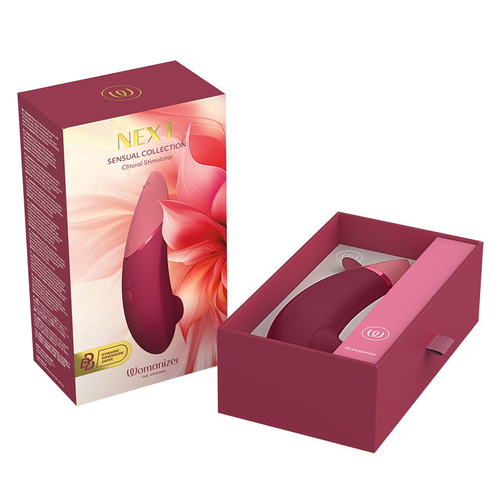 Womanizer Next - вакуумный стимулятор для женщин - Бордовый