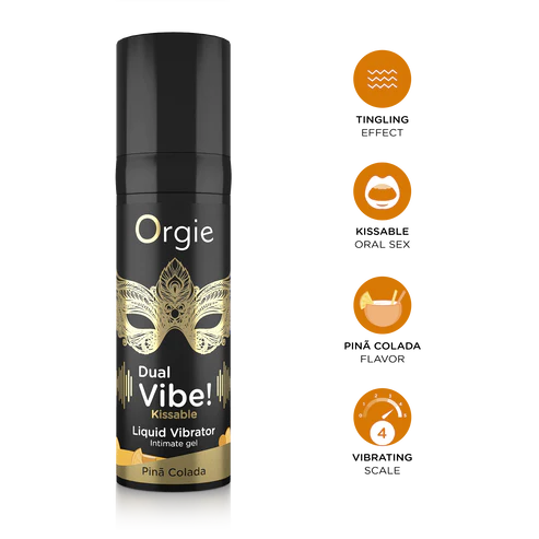 Съедобный жидкий вибратор ORGIE DUAL VIBE!, 15 мл - Пина Колада Съедобный жидкий вибратор ORGIE DUAL VIBE!, 15 мл - Пина Колада
