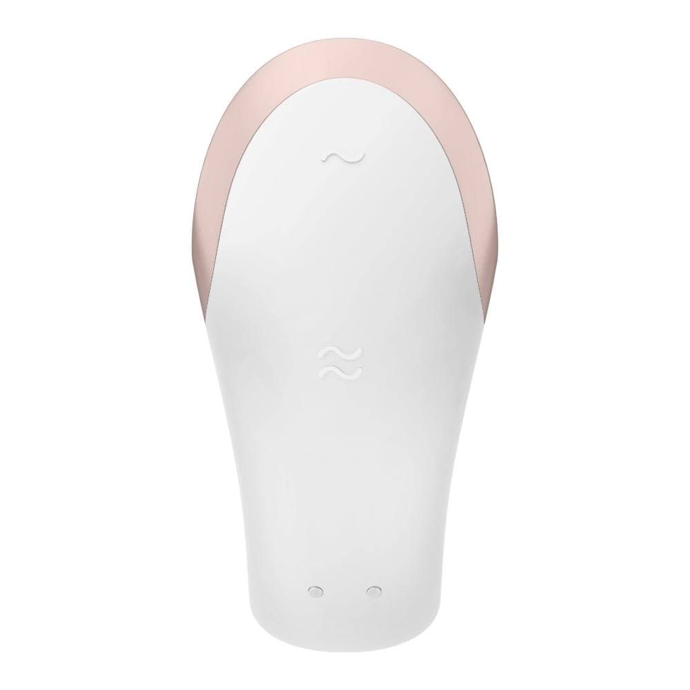 Интерактивный вибратор для пар Satisfyer Double Love с пультом - Белый