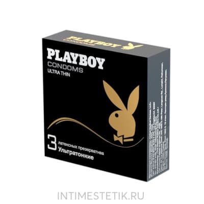 Playboy Ultra Thin - презервативы ультратонкие - 3 шт. Playboy Ultra Thin - презервативы ультратонкие - 3 шт.