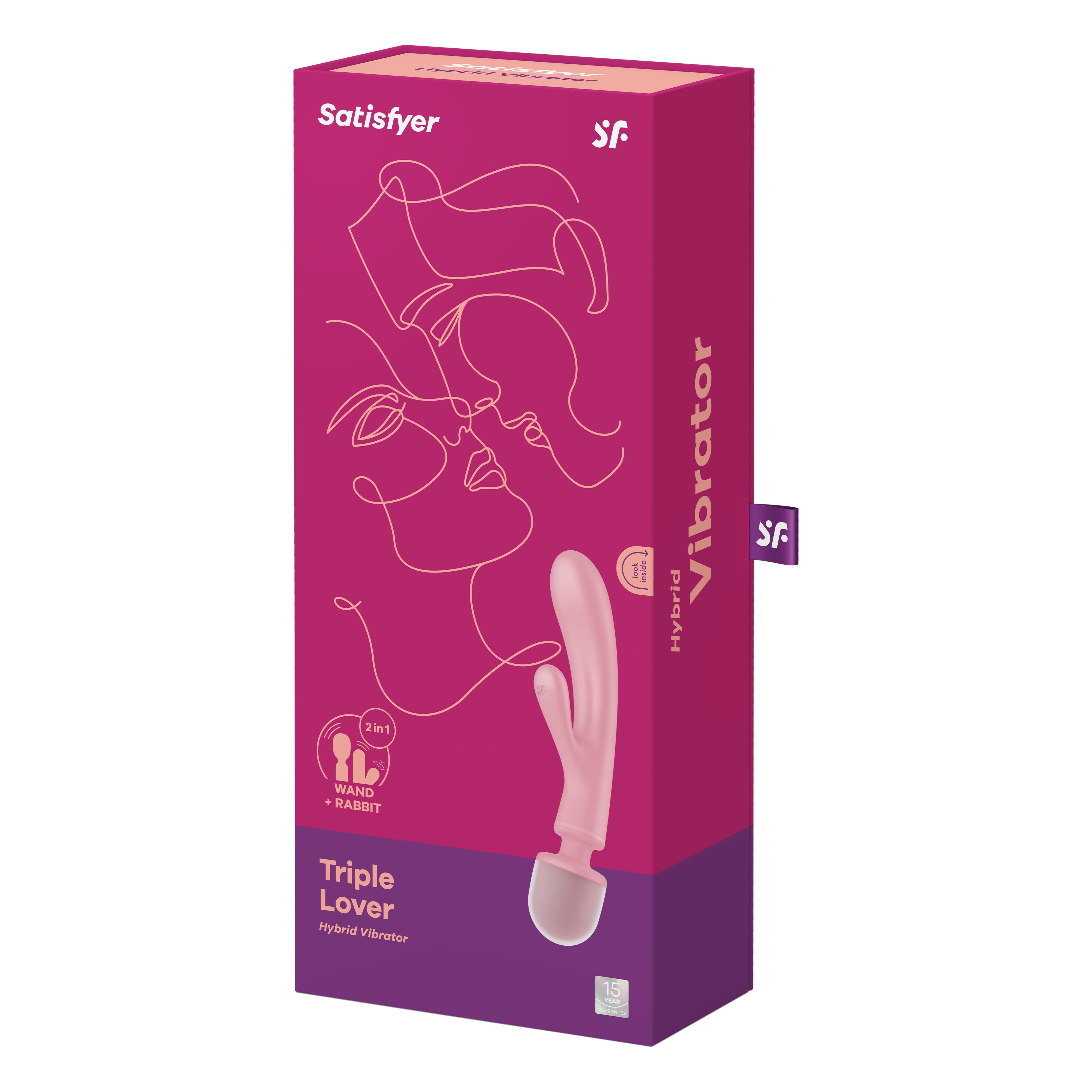 Triple Lover Satisfyer - гибкий вибратор 3 в 1 для женщин - Розовый Triple Lover Satisfyer - гибкий вибратор 3 в 1 для женщин - Розовый