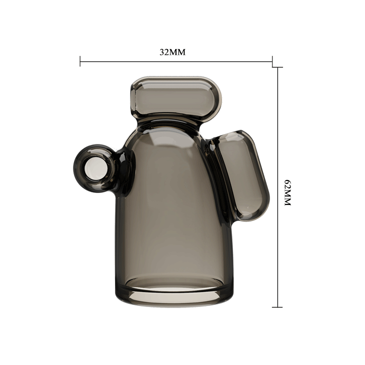 Тренажер мужской выносливости Pretty Love Crystal Cap с вибрацией - 1