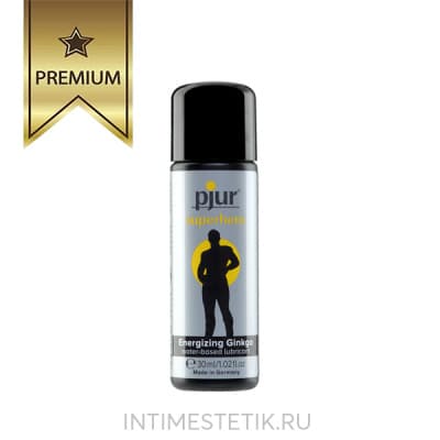 Стимулирующая смазка для мужчин PJUR Superhero glide Energizing Ginkgo - 30 мл