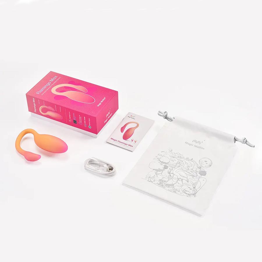 Magic Motion Flamingo Max - 2 в 1 вибратор + тренажер кегеля - Желто/Розовый Magic Motion Flamingo Max - 2 в 1 вибратор + тренажер кегеля - Желто/Розовый