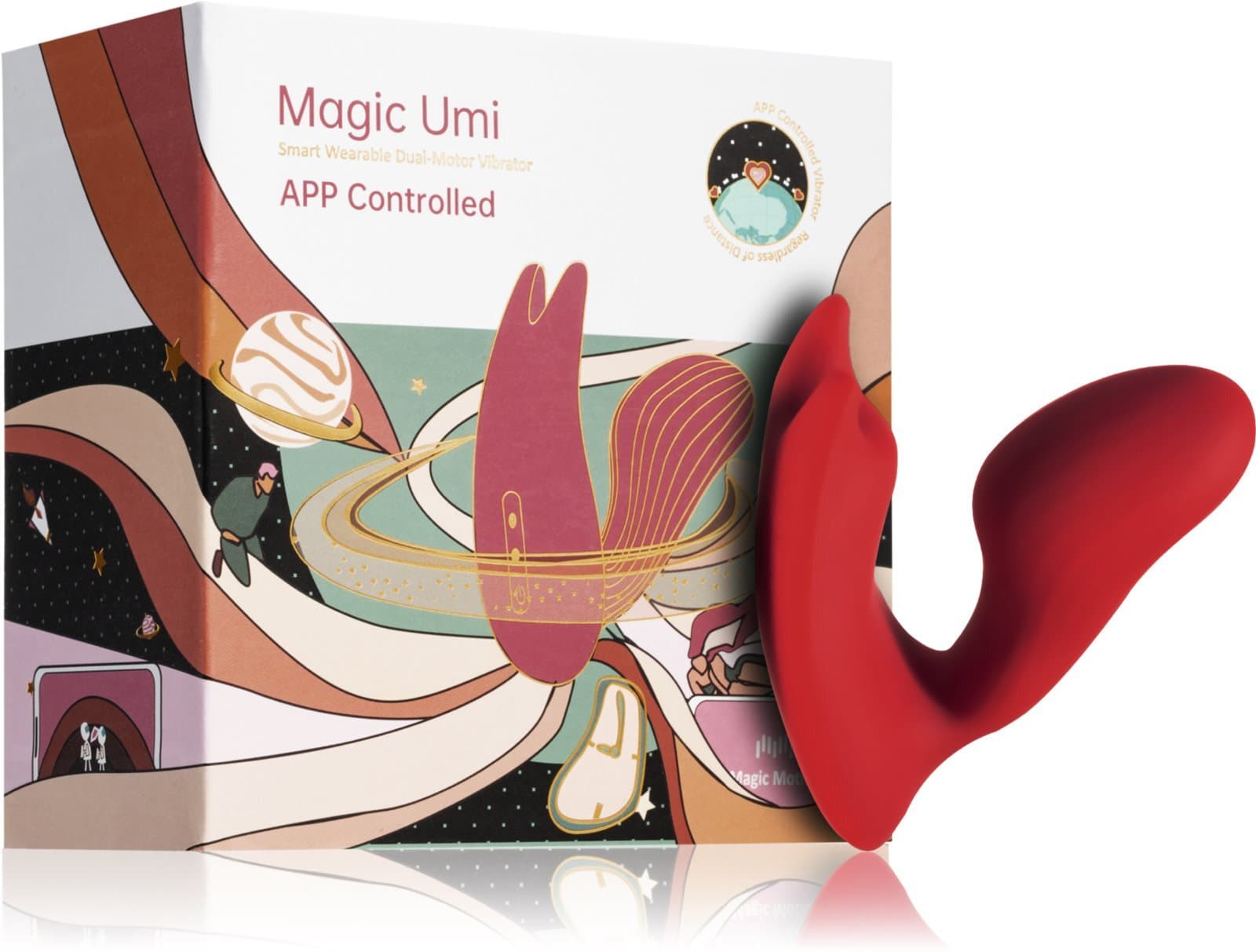 Смарт-вибратор MAGIC MOTION UMI - Красный