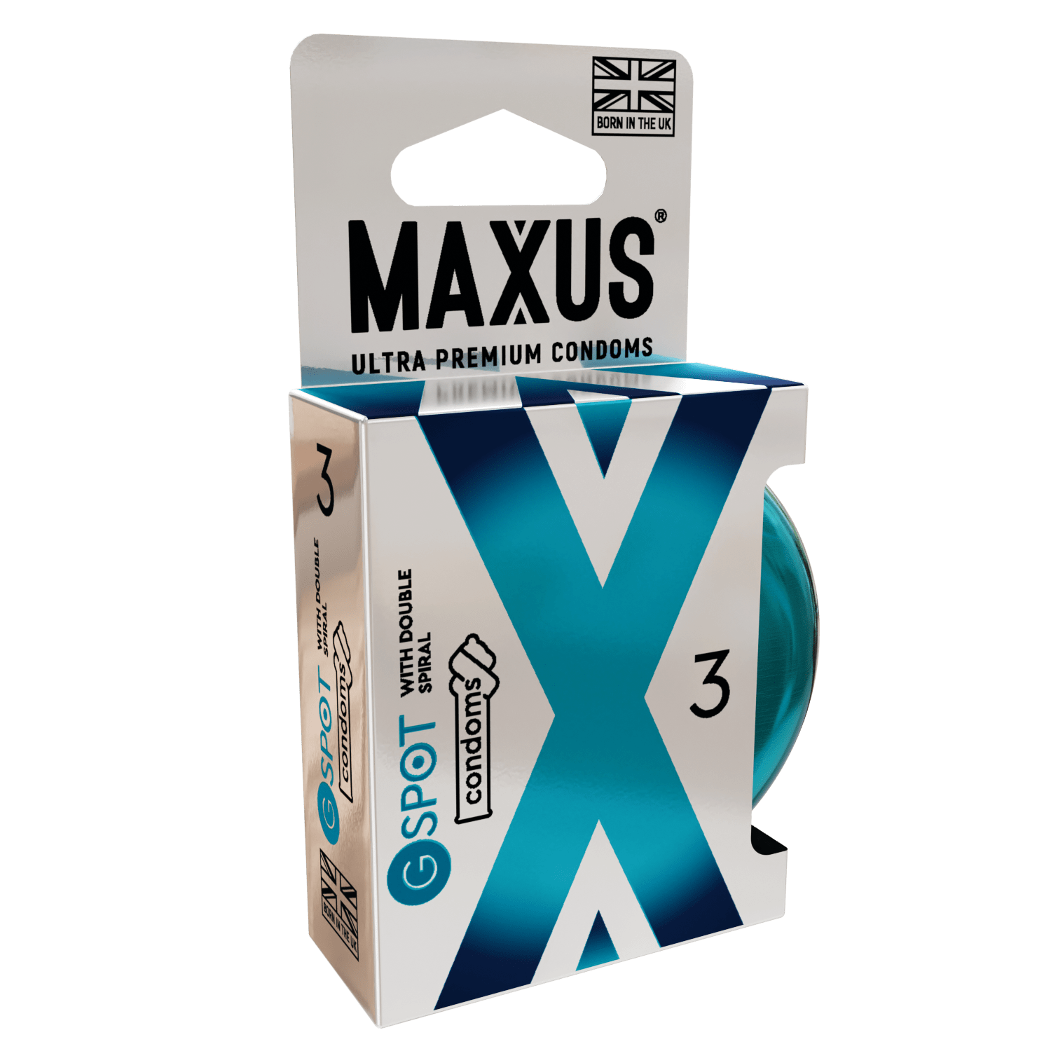 Презервативы со спиралевидной головкой MAXUS G spot + железный кейс - 3 шт. Презервативы со спиралевидной головкой MAXUS G spot + железный кейс - 3 шт.