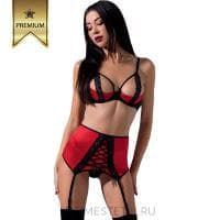 Эротический комплект Femmina Set с поясом для чулок на шнуровке Эротический комплект Femmina Set с поясом для чулок на шнуровке