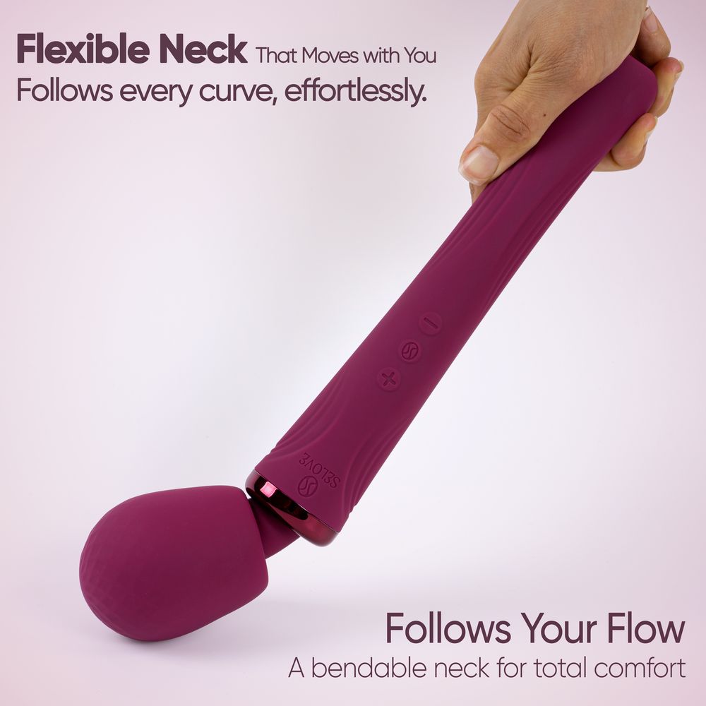 Selove Vela - мощный массажер-wand для всего тела - Винный