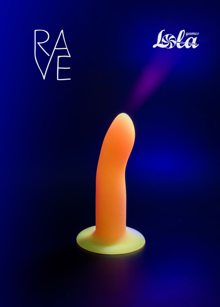 FLOW RAVE - светящийся в темноте дилдо на присоске - LIGHT KEEPER FLOW RAVE - светящийся в темноте дилдо на присоске - LIGHT KEEPER