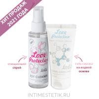 Набор: очиститель и смазка на водной основе Love Protection Набор: очиститель и смазка на водной основе Love Protection