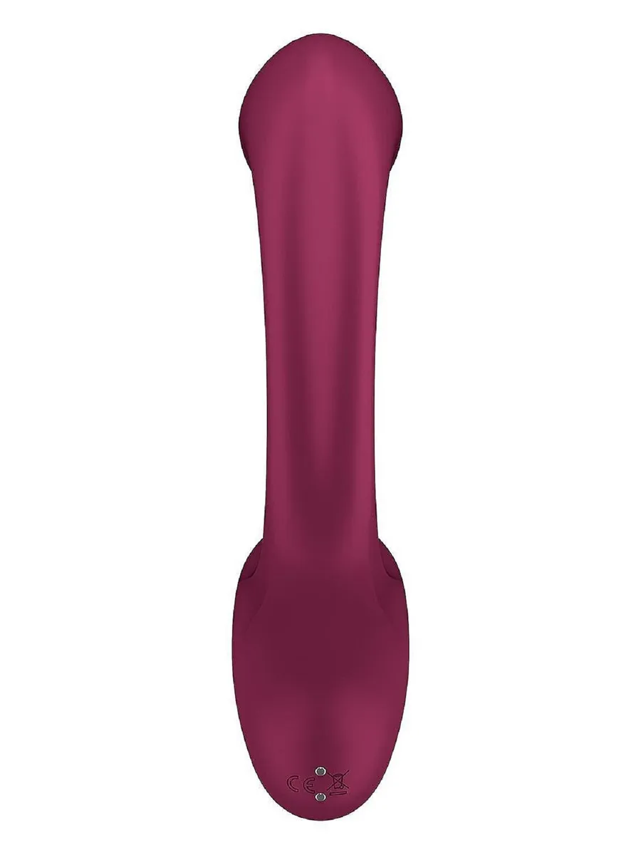 Satisfyer G for Goddess 2 - гибкий вибратор для двойной стимуляции - Винный