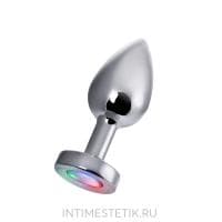 Анальная пробка со светодиодом METAL BY TOYFA (medium) Анальная пробка со светодиодом METAL BY TOYFA (medium)