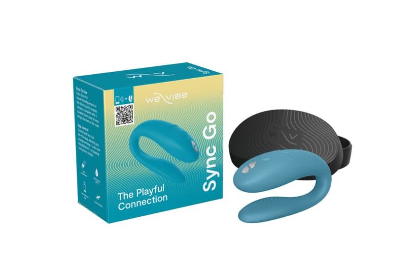 New! We-Vibe Sync Go - интерактивный вибратор для пар в кейсе для поездок - Морская волна New! We-Vibe Sync Go - интерактивный вибратор для пар в кейсе для поездок - Морская волна