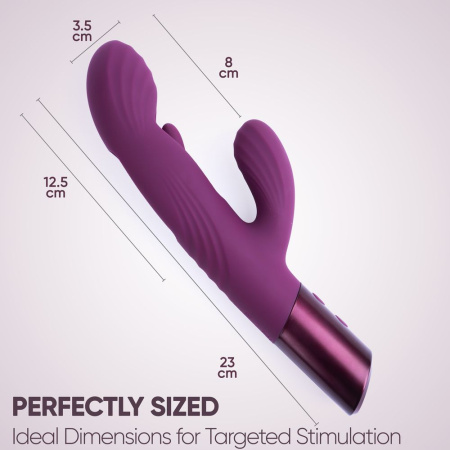 Selove Fluttery - женский вибратор-кролик с постукивающим язычком - Фиолетовый