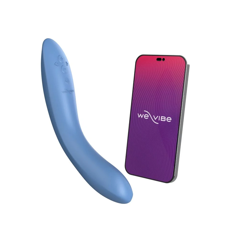 NEW! We-Vibe Rave 2 - смарт-вибратор для точки G - Голубой NEW! We-Vibe Rave 2 - смарт-вибратор для точки G - Голубой