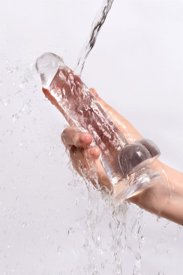 Прозрачный дилдо INTERGALACTIC ROCKET - Прозрачный (Мягкая упаковка)