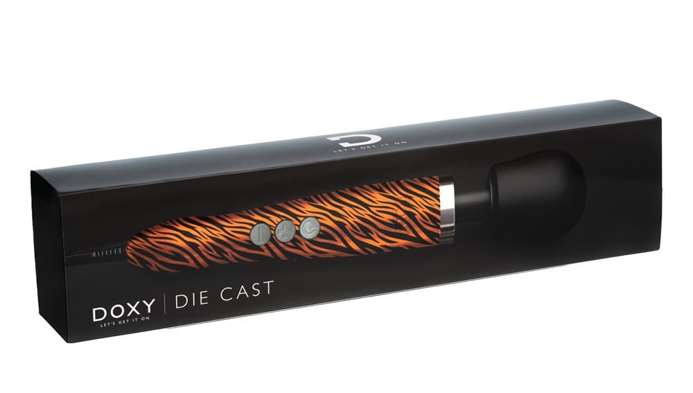 Doxy Die Cast Wand Massager - вибромассажер с алюминиевым корпусом - Тигр Doxy Die Cast Wand Massager - вибромассажер с алюминиевым корпусом - Тигр