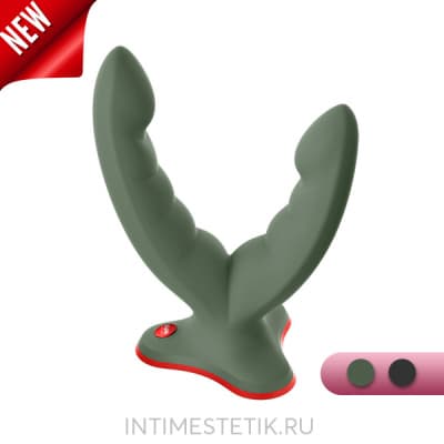 Ryde Fun Factory - двойной дилдо на присоске - Зеленый Ryde Fun Factory - двойной дилдо на присоске - Зеленый