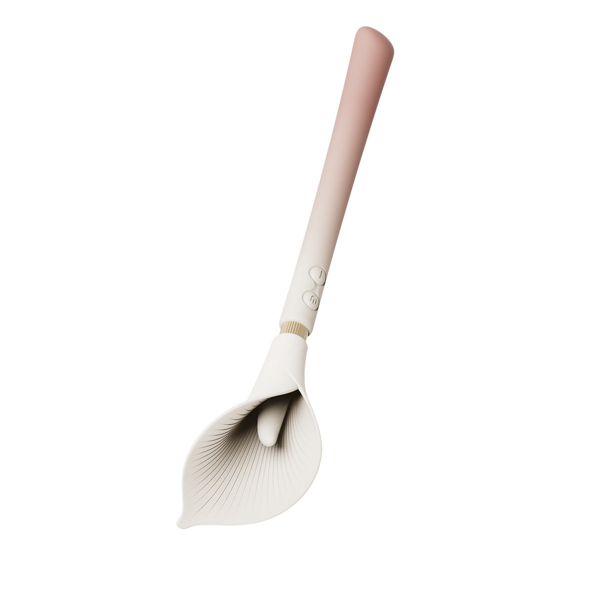 CALLA ZALO - двусторонний вибратор в виде изящного цветка - Бежевый/Розовый CALLA ZALO - двусторонний вибратор в виде изящного цветка - Бежевый/Розовый