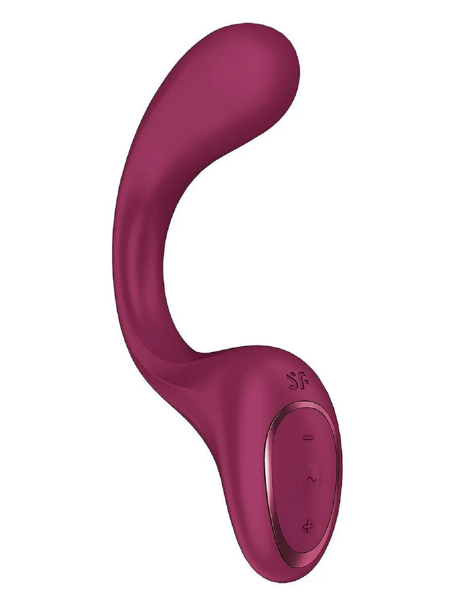 Satisfyer G for Goddess 2 - гибкий вибратор для двойной стимуляции - Винный