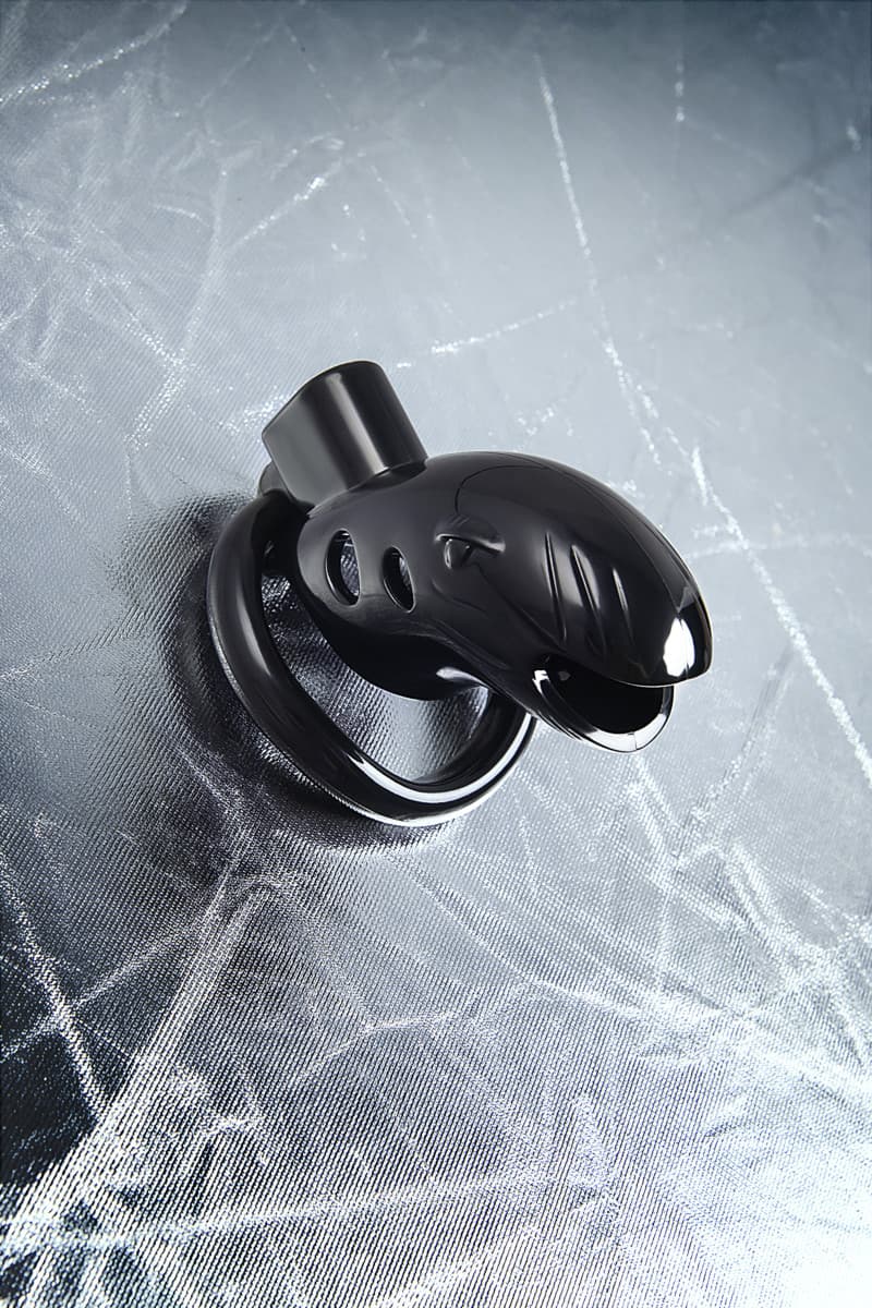 Мужской пояс верности BLACK&RED BY TOYFA пластиковый - Черный