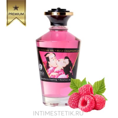 Массажное масло Shunga Aphrodisiac Warming Oil - Малина Массажное масло Shunga Aphrodisiac Warming Oil - Малина