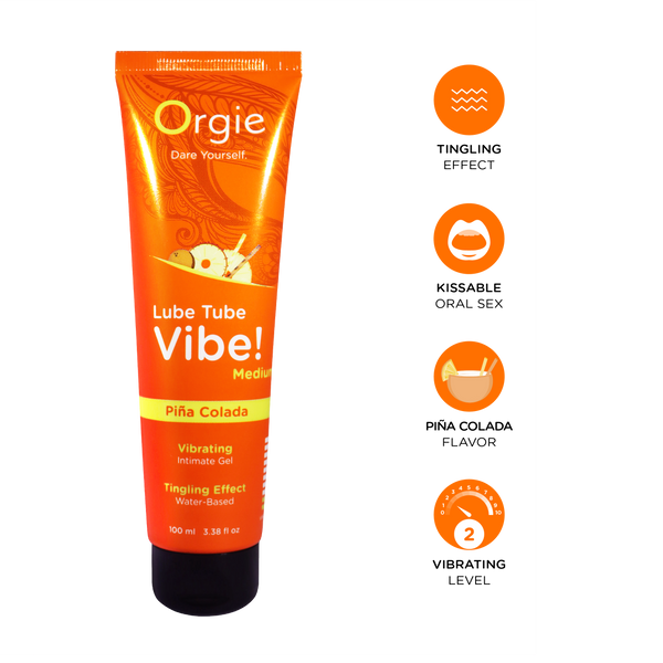 Возбуждающая смазка Orgie Lube Tube Vibe - Пина Колада Возбуждающая смазка Orgie Lube Tube Vibe - Пина Колада