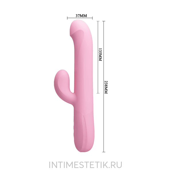 Вибратор с пульсацией и вращением Truman PrettyLove - Нежно-Розовый Вибратор с пульсацией и вращением Truman PrettyLove - Нежно-Розовый