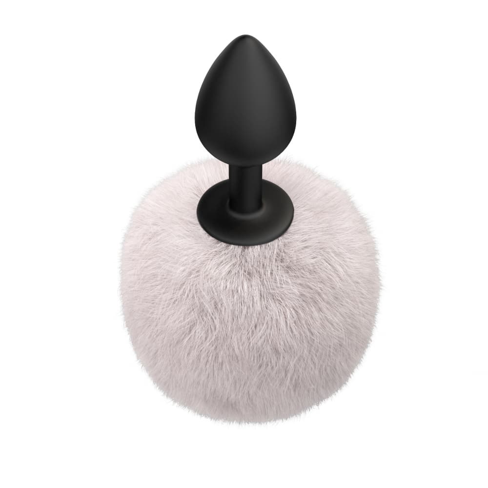 Анальная пробка с заячьим хвостиком EMOTIONS FLUFFY (medium) - Белый Анальная пробка с заячьим хвостиком EMOTIONS FLUFFY (medium) - Белый