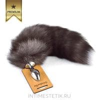 Маленькая анальная пробка Sitabella с натуральным лисьим хвостом Маленькая анальная пробка Sitabella с натуральным лисьим хвостом