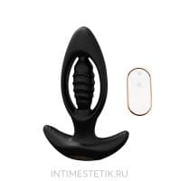 Анальный плаг с вибрацией, пультом ДУ и расширением Sex Expert Premium (M) Анальный плаг с вибрацией, пультом ДУ и расширением Sex Expert Premium (M)