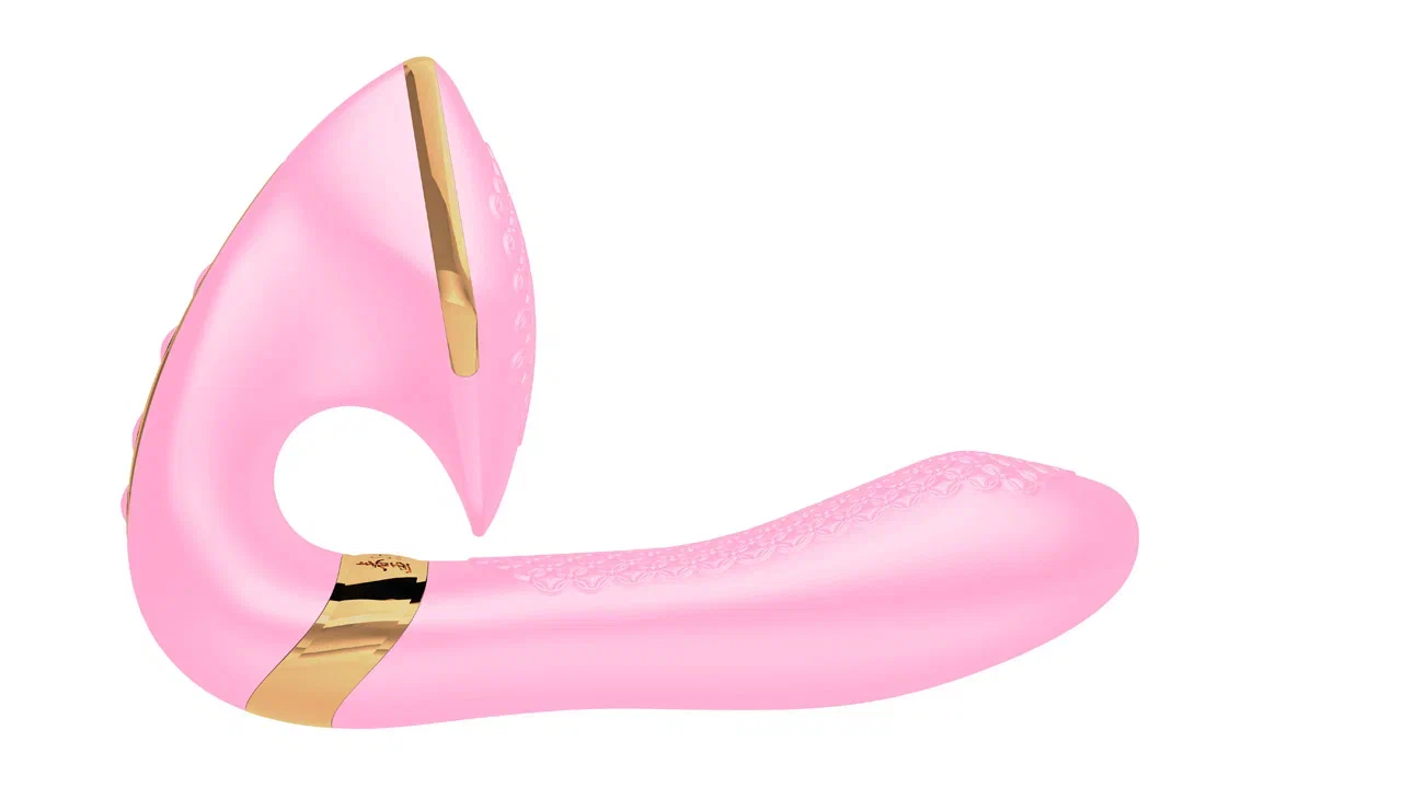 Двойной вибратор SOYO Shunga - Нежно-розовый