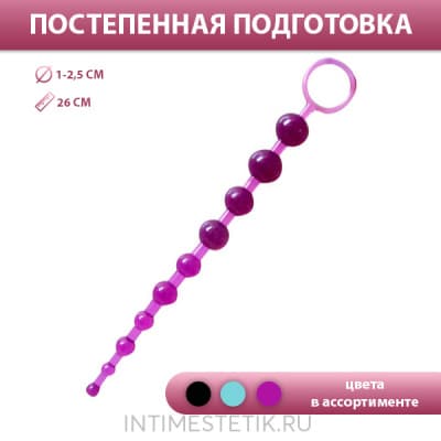 Длинная анальная цепочка Erowoman/Eroman - Фиолетовый Длинная анальная цепочка Erowoman/Eroman - Фиолетовый