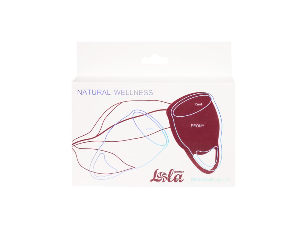 Набор менструальных чаш Natural Wellness - Винный Набор менструальных чаш Natural Wellness - Винный