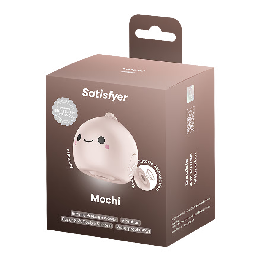 Satisfyer Mochi - вакуумный стимулятор с вибрацией - Бежевый